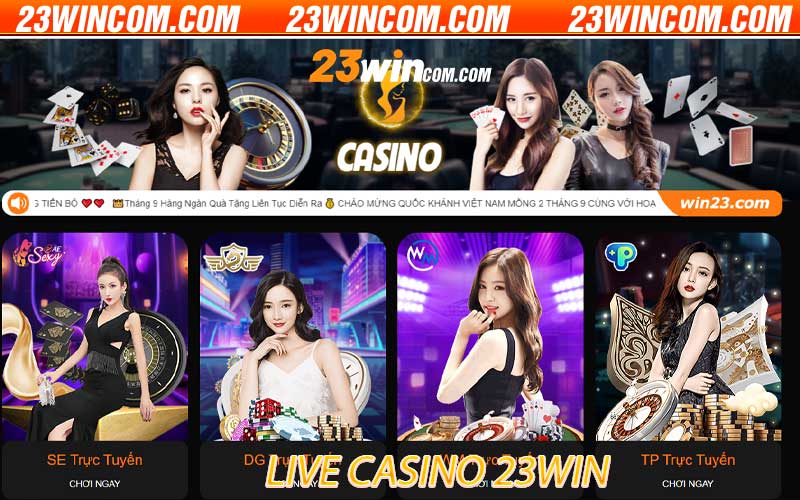 live casino 23win